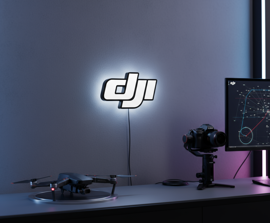 DJI Logo in Studio