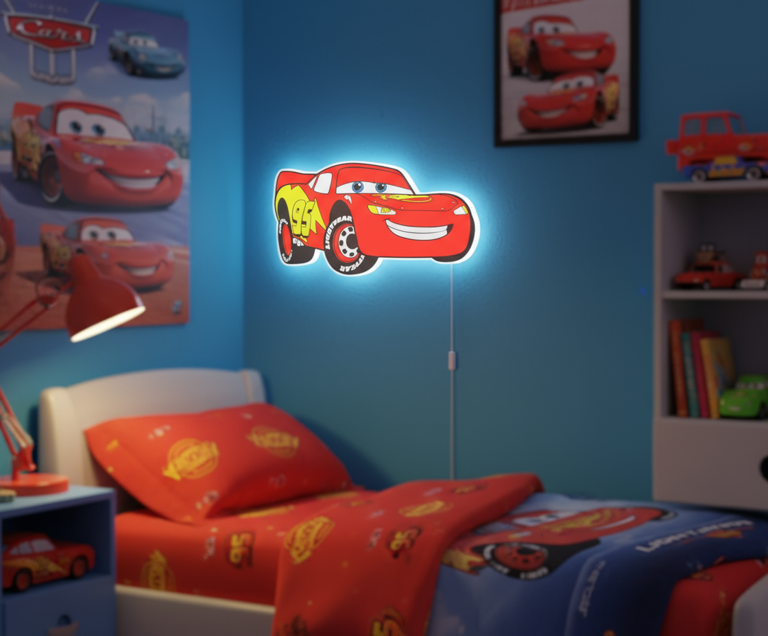 Flash McQueen Cars in Kids Room